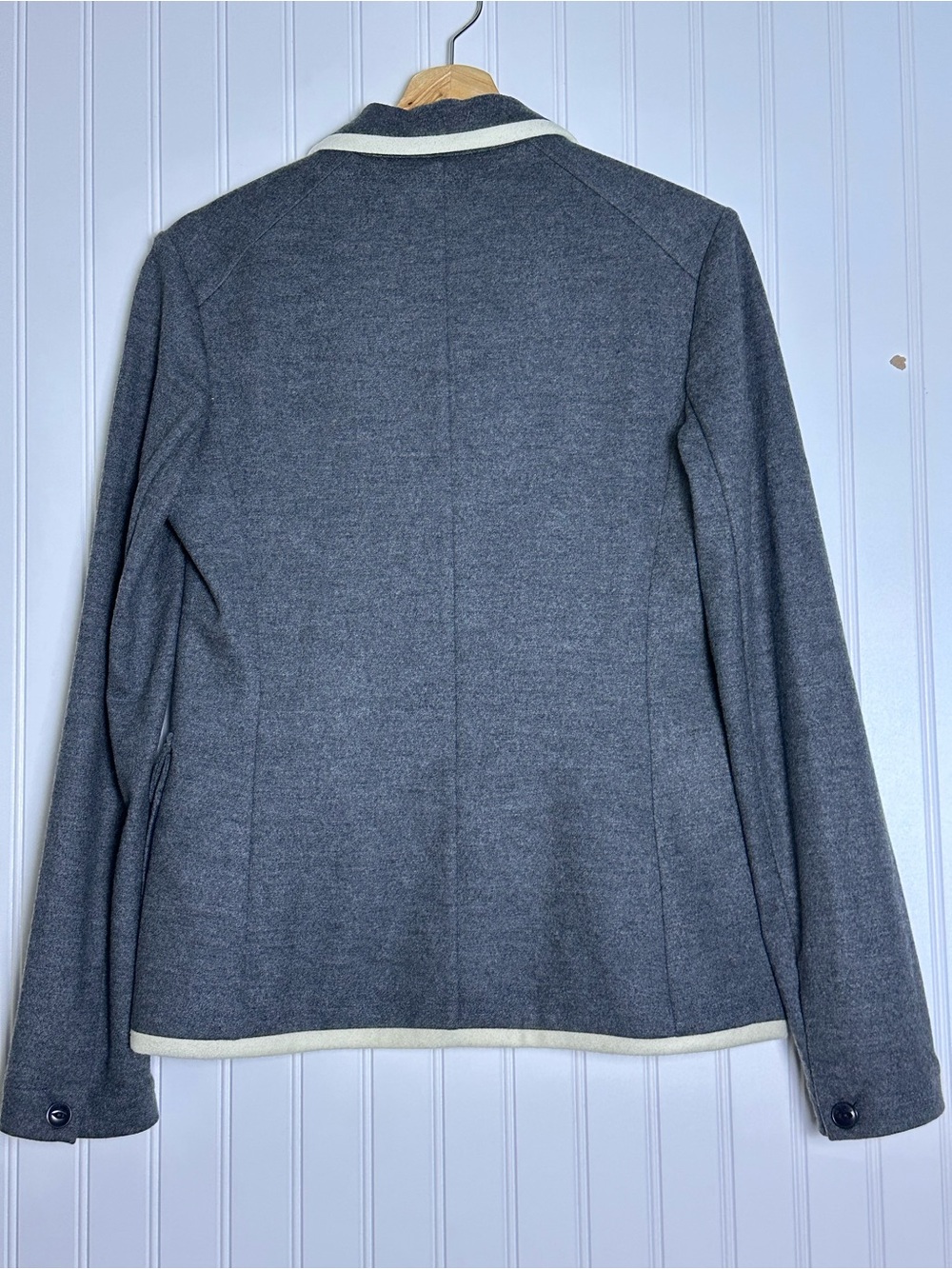 Rag & Bone Uni Wool Knit Blazer Button-Front 100% Wool unlined patch pockets 6 - Picture 9 of 11